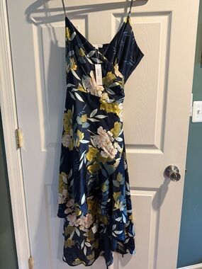 Baltic Born Navy Floral Wrap Dress Steffi Tulip